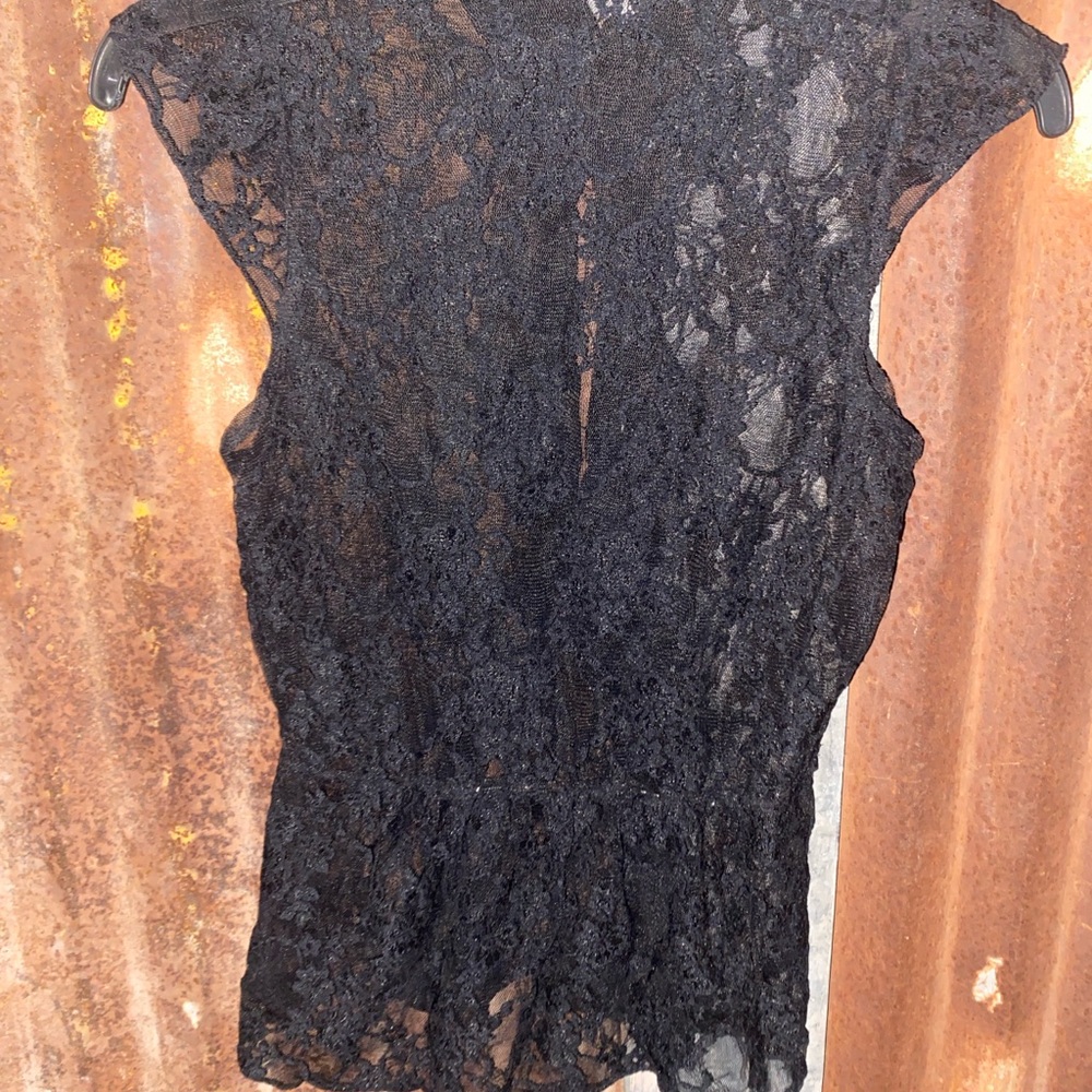 Y2K black lace blouse - Picture 4 of 4